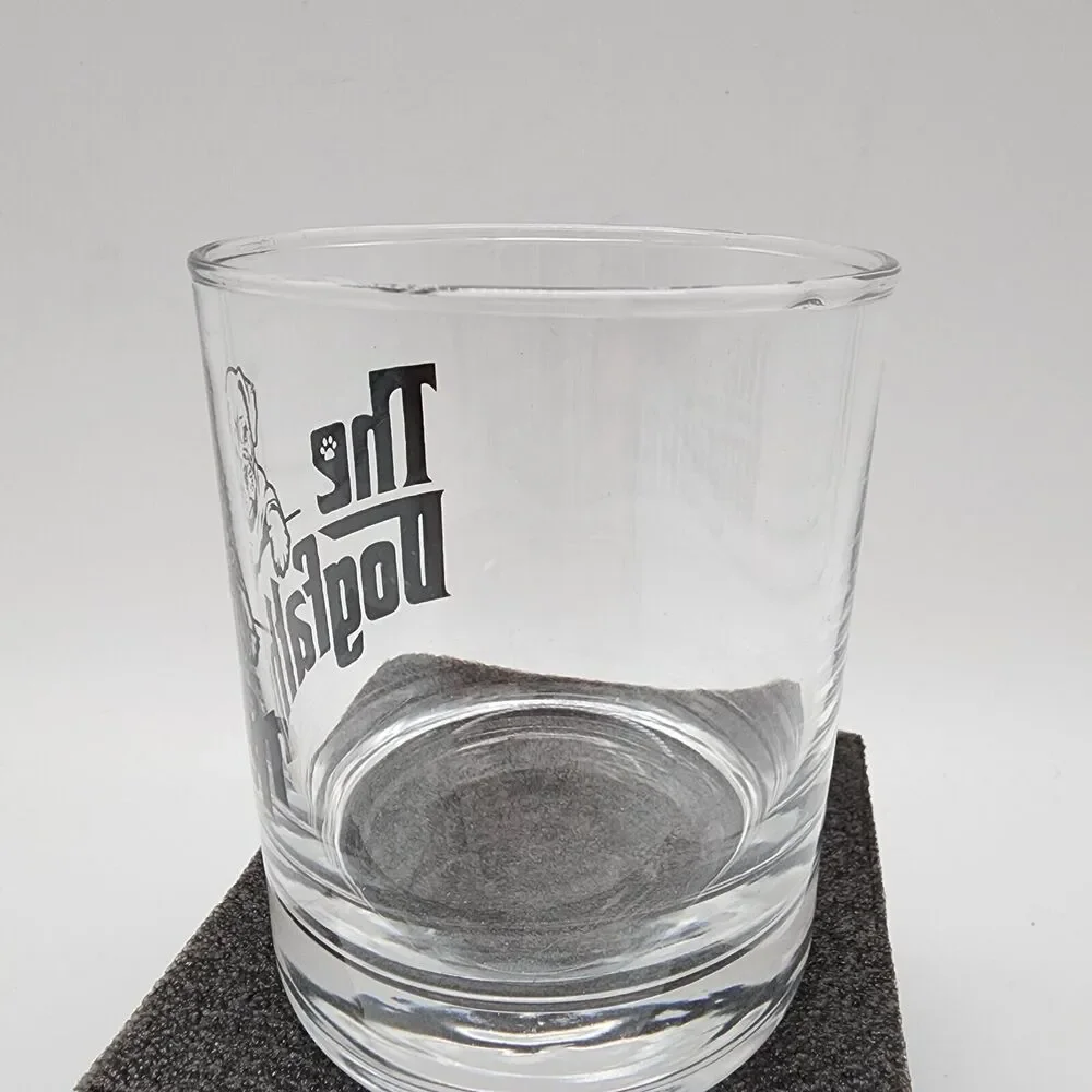 Bulldog Whiskey Glass The Dogfather Dad Husband Christmas Birthday Gift TOUNER